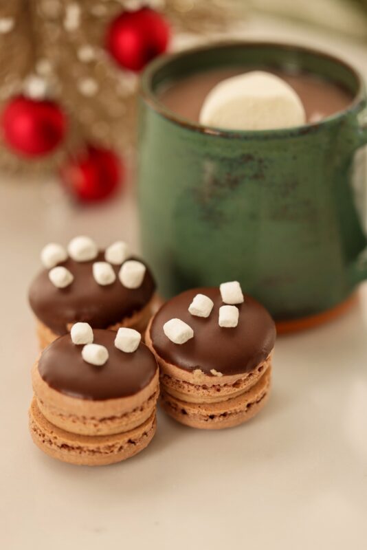 Stacked Christmas Macarons